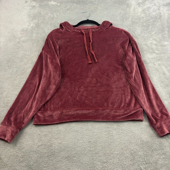summersalt Tops - Summersalt Velour Hoodie‎ Womens S Pink Plush Cozy Loungewear Athleisure Comfy